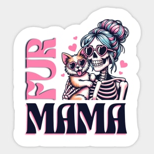 Fur mama Gatos Before Vatos I Love Furries I Love Cats I Just Cant Eat a Whole On by Myself Sticker